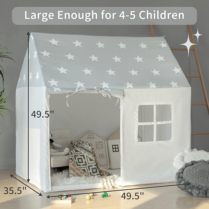 Play Tent for Kids Tent Large Playhouse Indoor Tent for Toddler Play House Tents Children Play Tent Toys for Boy Girl Birthday House Gift