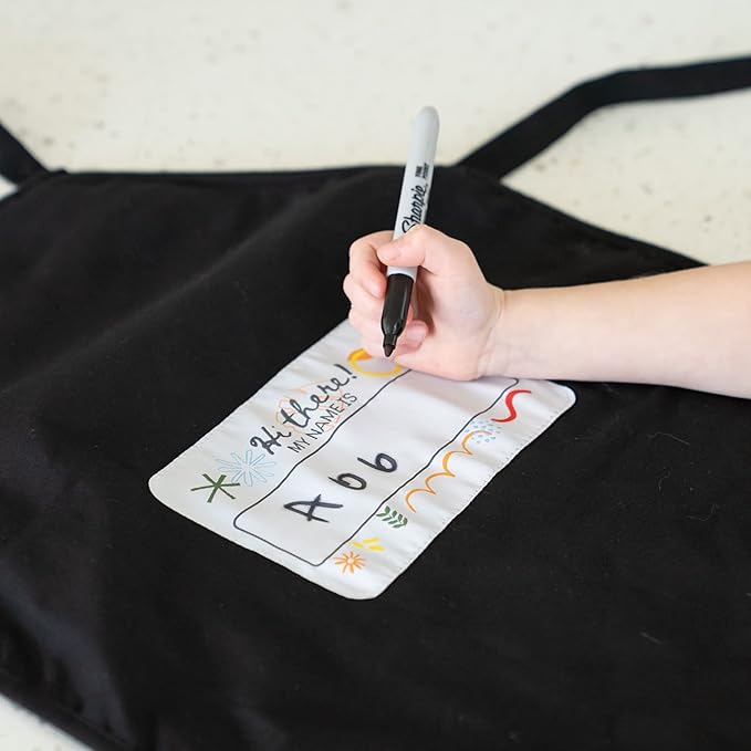 Kids Aprons for Girls and Boys, Toddler Apron with Pocket for Painting, Cooking, Baking, Gardening and Crafts