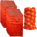 40Pcs Extra Large Mesh Produce Bags, Mesh Onion Bags 35.3" x 23.5" Reusable Drawstring Fresh Produce Storage Bags for Citrus Potato Onion Vegetable Storage Bags Sacks Holds up to 60 lbs (Orange, 10)
