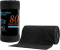 Tigona 80 Pack Microfiber Cleaning Cloth Roll,Lint Free Rags & Tear Away Reusable Towels Washable Scratch,Ultra Absorbent Dish Rags(12" x 12") for Car Kitchen Home Garage-Black