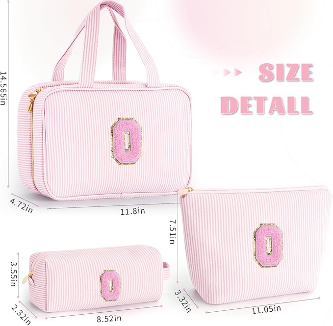 Fystdtote Mothers Day Gifts for Mom - Small Toiletry Makeup Bag Pouch for Sister Friend Female Her Mom | Birthday Gifts for Women Mom In Law | Makeup Bag Set Cosmetic Bag - Pink O