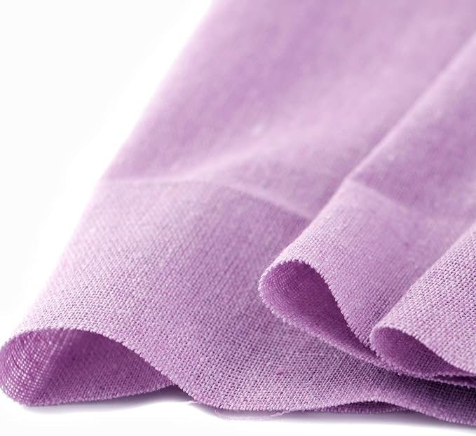 Rose Flavor Pre-Cut Quilting Linen Fabric,Craft Cloth,DIY for Sewing Crafting 60" by 1 Yard(Violet)