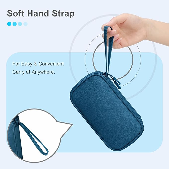 Lacdo USB Flash Drive Case Thumb Drive Holder Case Organizer Portable Electronic Accessories Storage Bag for SanDisk/SamData/Samsung USB Flash Drives Jump Drive Memory Stick, SD Card, Cable, Green