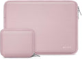 MOSISO Laptop Case 13.3 inch, 13-13.3 inch Laptop Sleeve Bag Compatible with MacBook Air/Pro 13/Pro 14 M5 M4 M3 M2 M1, HP Dell ASUS Lenovo, Neoprene Computer Sleeve Bag with Small Case, Baby Pink
