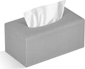 Colylan Tissue Box Cover Rectangular Tissue Box Holder for Bathroom (Grey)