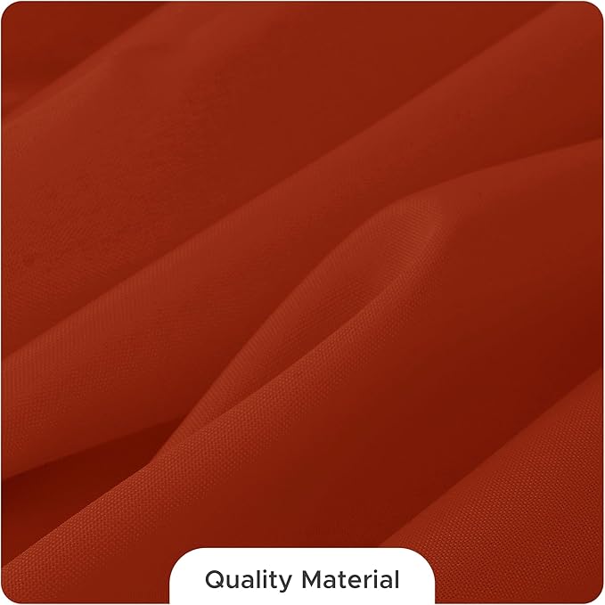 Fitable 8 Pack Rectangle Tablecloths: Stain Resistant Wrinkle Free Fall Table Clothes, Washable Reusable Polyester Table Covers for Wedding Thanksgiving Party Birthday Banquet(Rust, 70x120 inch)