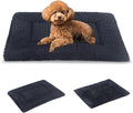 BVAGSS Reversible Dog Crate Pad, Memory Foam Pet Bed Mat, Soft Warm Machine Washable Sleeping Kennel Mattress for Small Medium Dogs XH079 (24''x18''x1.6'',Dark Grey)