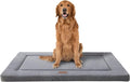 WESTERN HOME Dog Bed for Crate, Large Dog Crate Beds with Soft Wavy Plush Comfortable Anti-Slip Washable Pet Bed Mat for Dogs & Cats, Grey