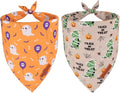 ADOGGYGO Halloween Dog Bandanas, Ghost Pumpkin Dinosaur Pet Scarf, Multi Size, Halloween Bandanas Costumes for Extra Large Dogs (X-Large)