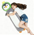 HAIJUNYA 36 inch Long Penguin Plush Toy, Big Stuffed Animal with Cute Dinosaur, Cuddle Sleeping Body Pillow Penguin Plushies Gifts for Kids Boys Girls, Birthday, Halloween, Christmas