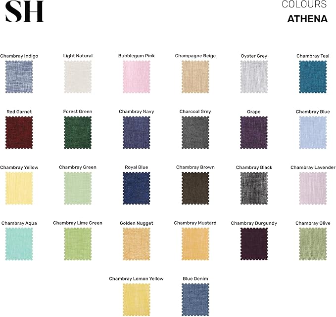 Solino Home Linen Cloth Placemats Set of 4-100% Pure Linen Royal Blue Placemats 14 x 19 Inch- Athena