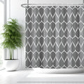 MCCKTIU Gray Modern Bathroom Shower Curtain - Waterproof Fabric, Machine Washable - 72 x 72 Inches