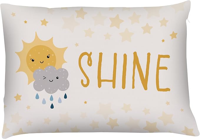 Kids Weather Throw Pillow - 14" x 20" - Double-Sided Printing - Cover Only - Kids Bedroom Accent Pillow - Nursery Decor - Printed in USA