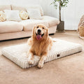 Cozila Dog Beds for Extra Large Sized Dog, Orthopedic Pet Bed with Waterproof Lining, Soft Short Plush Surface & Egg Crate Foam, Machine Washable Pet Mat with Removable Cover & Anti Slip Bottom