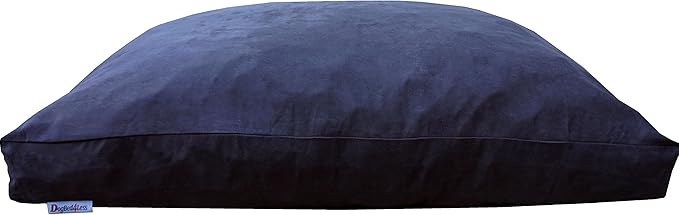 Dogbed4less XL Memory Foam Dog Bed for Medium Large Dogs with Orthopedic Comfort, Waterproof Liner and Espresso Washable Pet Bed Cover 47X29 Pillow