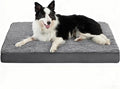 RichePet Dog Bed with Waterproof Inner Liner, Removable Cover, Egg Crate Foam Dog Beds, Easy to Clean，30×20Inch，Gray