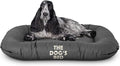 The Dog’s Bed Utility Waterproof Dog Bed, Medium, Grey – Durable Outdoor Oxford Fabric, Tough YKK Zippers, Washable Removable Reversible Cover, for Home Car Crate Kennel & Yard