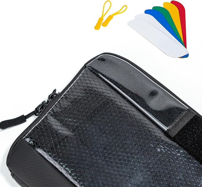 OPENMOON Translucent Storage Electronics & Camera Accessory Pouch - Cable Organizer Gear Accessories Pouch Travel Camera Essentials - M Thin Version