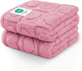Luciphia 1 Pack 2 Small Dog Blanket Washable Pet Bed Cover Soft Fluffy Puppy Blanket with Premium Fleece 300GSM Cozy Calming Cat Blankets for Indoor Cats Pink 41x31 inch