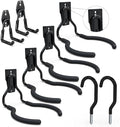 3-H Weed Eater Hanger 4 Pack,2 Garden Hose Holder,2 Screw in Hooks,Utility Weedeater Rack,Tool Hangers for Organizing and Hanging Weed Wacker,Leaf Blower,String Trimmer in Garden