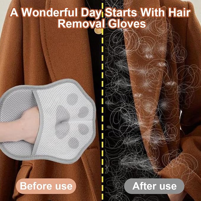 JDHTMTCBGX Pet Hair Removal Glove, Magic Pet Hair Remover Glove Reusable, Magic Brush Pet Hair Remover for Clothing, Couch, Carpet, Car Seat.
