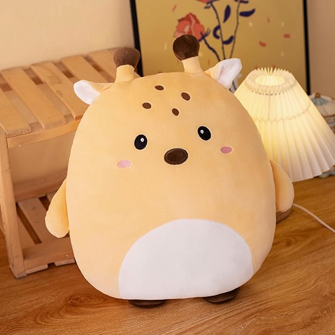 lannery Deer Plush Pillow, 16 inch, Cartoon Animals Toy for Room Decor, Birthday Valentine Day Gifts