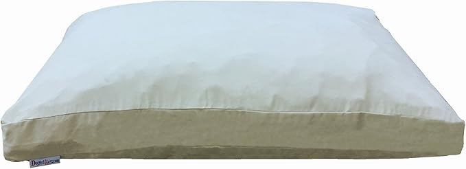 Dogbed4less Jumbo Orthopedic Extreme Comfort Memory Foam Dog Beds for Extra Large Dog, Waterproof Internal Cover and Machine Washable External Cover, 55X47 Pet Pillow, Khaki