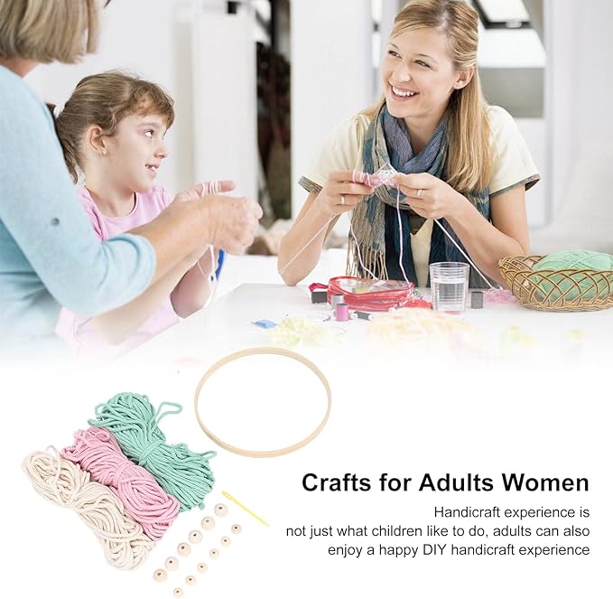 Macrame Kit Bohemian Style DIY Weaving Material Package Relaxing Adults Women