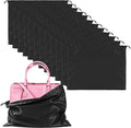 12 Pack Dust Bags For Handbags Travel Storage Pouch, Purse Dust Bags For Storage, Silk Dust Covers With Drawstring For Purse Shoes Boots