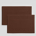 Peace Sleep Bedding Luxury Cotton Bath Mats Set of 2 – 20x32 Inches – 100% Ring-Spun Cotton, 650 GSM – Soft, Absorbent & Quick-Dry – Spa & Hotel Quality – Machine Washable – Chocolate