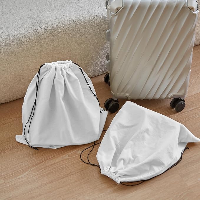 LAKE OF FIRE Dustproof Storage Bags with Drawstring Closure, 2-Piece Set – Multi-Purpose Protective Pouches for Handbags, Purses, Shoes, and Boots