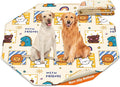 PJYuCien Washable Pee Pads for Dogs 1 Pack, 67" x 26" Octagonal Non-Slip and Leak-Proof Pee Mat, Puppy Training Pads for Whelping, Playpen, Crate, Bed （24/30/36/42'' 8 Panels Pen）