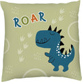 Kids Dinosaur Throw Pillow - 20" x 20" - Double-Sided Printing - Includes Insert - Kids Bedroom Accent Pillow - Nursery Decor - Printed in USA