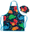 SANDJEST Kids Apron with Chefs Hat Set, Kitchen Apron Gifts