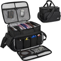 IBVIVIC Cable File Bag With Adjustable Dividers Dj Gig Bag for Cables, Cords,DJ Gear,Sound Instrument and Accessories 16L x 11W x 12H inch, Grey