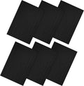 Ample Decor 100% Cotton Bath Mats 34 x 20 Inches, Quick Dry, 1350 GSM Banded Border Shower Bathroom Floor Mat, Not Bathroom Rug - Black Pack of 6