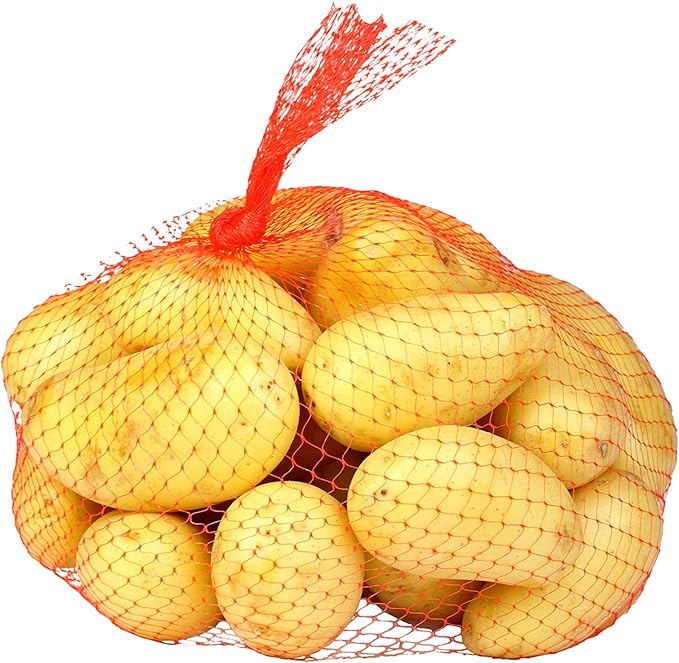 Shellvcase 100Pcs 24 Inch Reusable Mesh Produce Bags, Seafood Boil Bags for Crab Clam Crawfish, Potato Onion Fruits Bag, Storage Bag for Grocery Shopping Storage of Fruit Seafood Toy & Garden Produce