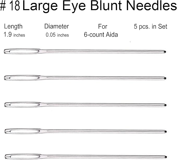 20pcs Tapestry Needles Four Sizes 18, 20, 22, 24 for Yarn and More