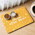 Pet Feeding Mat,Dog Cat Mat for Food and Water,Dog Bowl Waterproof Placemat with Rubber Backing,Absorbent Quick Dry Water Dispenser Mat for Pet（Orange 12"×18"）