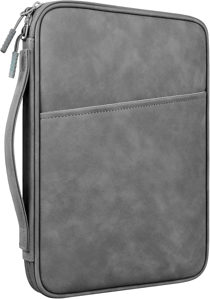 Lacdo Tablet Sleeve Bag Carrying Case for 13 inch New iPad Pro M5 M4 2025-2024, 13 inch New iPad Air M3 M2 2025-2024, 12.9" iPad Pro 6 5 4 3 with Magic Keyboard, Water-Resistant iPad Pro Bag,Dark Gray