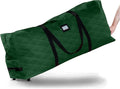 ZOBER 600D Oxford Fabric Large Rolling Christmas Tree Storage Bag - Fits 9 Ft Artificial Trees - Waterproof Christmas Tree Bag For Storage Box For Xmas, Durable Handles and Wheels - Quilted Greeen