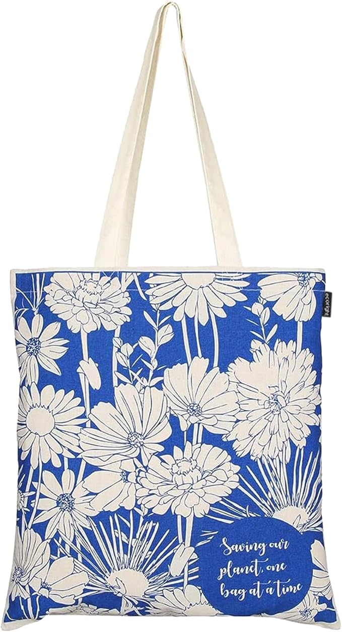 Eco Right Tote Bag for Women, Reusable Grocery Bag, Canvas Tote Bag for Shopping, Cotton Bag for Daily Use, Gifts for Women