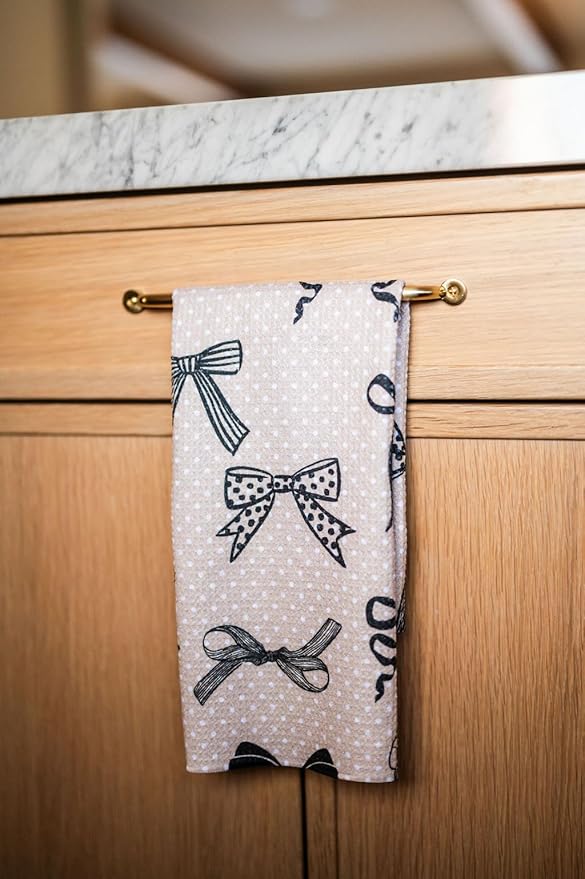 Desert Aqua || 2 Pack|| Double Sided Dish Towels || Waffle Weave Microfiber || Tea Towels || Highly Absorbent || Hanging Loop || Dish Cloths || Modern || Designer Prints