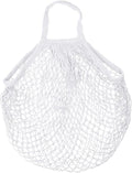 MECCANIXITY Cotton Mesh Bag Reusable Washable Mesh Net String Grocery Bags Organizer for Fruits Vegetables Shopping