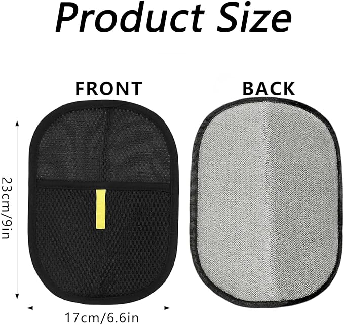 sinirttou Pet Hair Remover Gloves for Cats & Dogs, Electrostatic Pet Hair Removal Gloves Brush for Pets Hair, Upgraded Animal Fur Removal Tool (Black, 1Pcs)