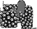 Dog Paw Oven Mitts Pot Holders Set Silicone Cat Footprint Dog Paw Prints Black White Kitchen Oven Mitts Heat Resistant Potholders Non-Slip 4pcs Hot Pads and Oven Gloves Sets for Baking