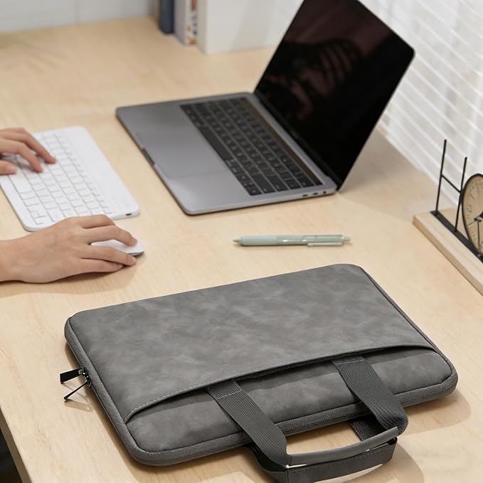Lacdo Protective Laptop Case Sleeve for 16 inch New MacBook Pro M4/M3/M2/M1 Pro/Max A3403 A3186 A2991 A2780 A2485 A2141 2024-2019, 15 inch Microsoft Surface Laptop 7 6 5 4 3 Computer Bag, Dark Gray