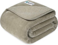 PetAmi Waterproof Dog Blanket for Small Medium Dogs, Pee Proof Pet Blanket for Couch Bed, Reversible Water Proof Blanket for Puppy Indoor Cat, Soft Dog Fleece Blankets Washable, 24x32 Taupe