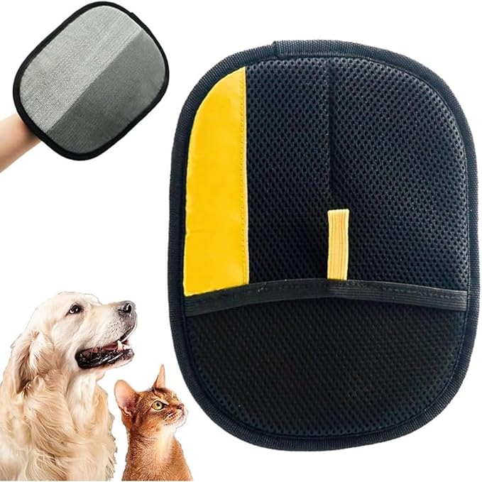 2PC 2025 Electrostatic Gloves Pet Hair: Pets Hair Remover Electro Antistatic Hair Removal Glove Cat Mitt Mitten Static Reusable Tool Furniture Cleaning Animal Double Sided Grooming Magic Fur Dogs Mit