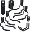 3-H Weed Eater Hanger 4 Pack,1 Garden Hose Holder,1 Extension Strap,Utility Weedeater Rack,Tool Hangers for Organizing and Hanging Weed Wacker,Leaf Blower,String Trimmer in Garden